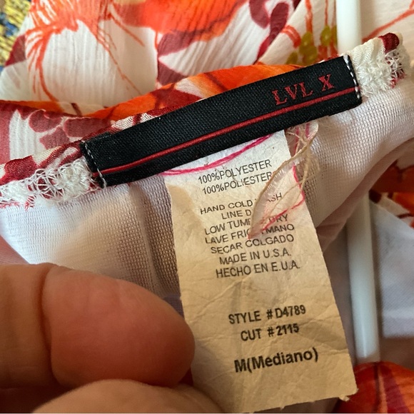 Y2k Fairy Dress Orange tropical floral halter so pretty fairycore 2000s size m - Picture 2 of 4